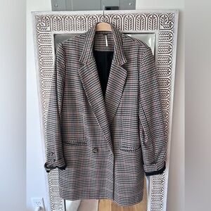 Free People Houndstooth Blazer